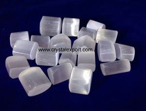 Vente en gros de pierres de meilleure qualité en agate naturelle sélénite pour la décoration de la maison - Product Image 2