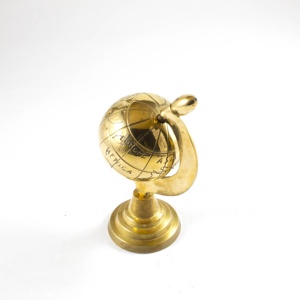 Polished Brass Nautical <b>World</b> <b>Globe</b> with Alloy Metal Base for Wedding Christmas Graduation Corporate Table Decor Office Home Use - Product Image 3