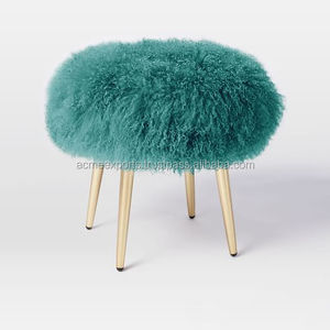 Fournisseur de tabourets en laine de mouton tibétaine de Mongolie - Product Image 1