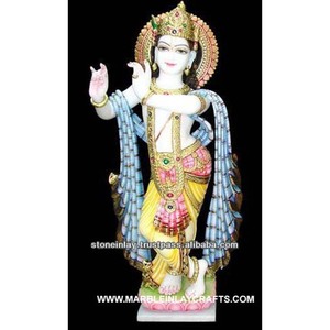 Colored Marble Krishna Statue Krishna Statues - Product Image 1