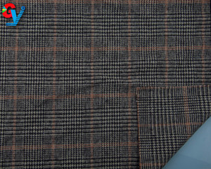 Tissu en laine tweed à carreaux écossais Glen <span class=keywords><strong>Plaid</strong></span>, chaud au toucher, bon marché, pour manteaux - Product Image 3