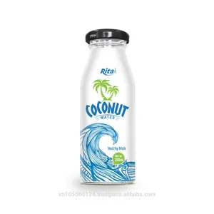 Vietnam Beverage Company Best Sell Provide Water Pure 200 ml Glass Bottle Coconut Water