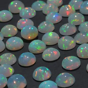 Pedras naturais soltas de 8mm ethiopiano, opal redondo
