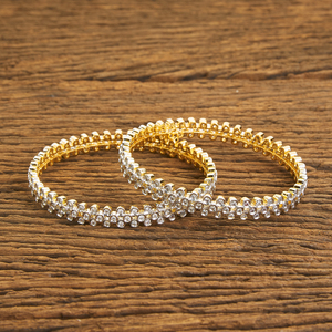 2 pulseras clásicas con chapado en 2 tonos 59514 blanco - Product Image 1