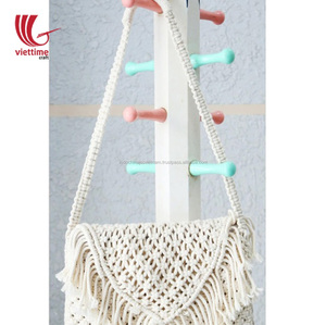 ขายส่ง Macrame กระเป๋าทำด้วยมือ,โครเชต์ชายหาดกระเป๋าสำหรับขาย - Product Image 6