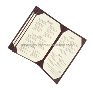 หนังแท้เมนูปกหนังสือโฟลเดอร์ - Product Image 1