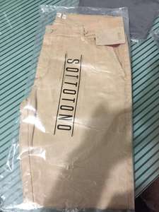 Pantalones de sarga mezclados de algodón y LICRA para hombre, 100% de calidad de exportación, se envía por lote/envío - Product Image 5