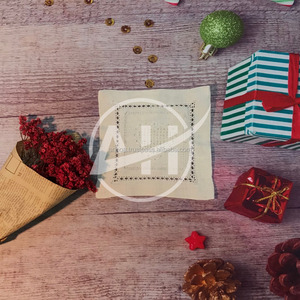 Lavande conceptions serviettes de table en lin coton brodé serviettes ourlet serviettes avec monogrammes - Product Image 5