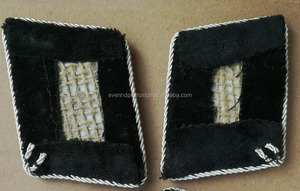 Écussons de col magnétiques brodés à la main pour généraux allemands de la Seconde Guerre mondiale - Réplique historique d'insigne en fil d'or - Product Image 2