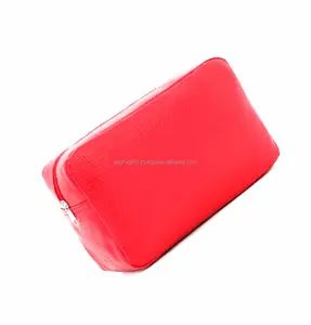 Best Price Ladies Leather Cosmetic Travel Bag / PU Leather Makeup Pocket Mini Cosmetic Bag For Travel