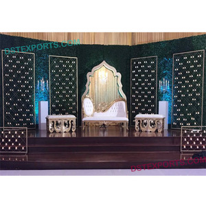 Accessoires muraux bougie en métal à la mode pour la décoration de scène dernières décorations de mariage en vente pour mur de bougie arrière de scène de mariage - Product Image 1