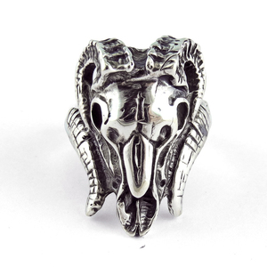 Winsome-Anillo de Plata de Ley 925 con forma de perro, joyería de plata, oxidado, Blanco, Negro - Product Image 1