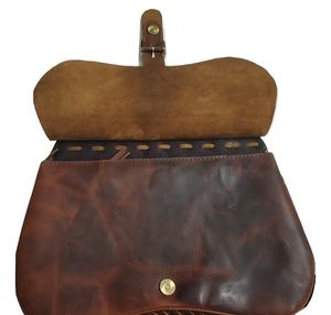 สินค้ามาใหม่กระเป๋าคาดเอวหนังแท้ unisex, กระเป๋าคาดเอวทรงแบนสไตล์โบฮีเมียนกันน้ำและกว้างขวางสำหรับการใช้งานกลางแจ้ง - Product Image 3