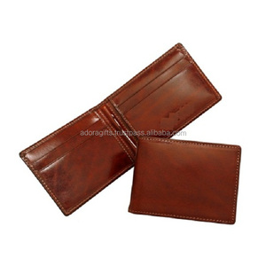 2024 últimas carteras minimalistas Unisex Bifold RFID con bloqueo de dinero Clip de cuero genuino con función de Metal Delgado en varios colores - Product Image 1