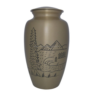 Urna Funeraria Estilo Americano Lotus de Brassworld India, Artículos Funerarios Premium - Product Image 6