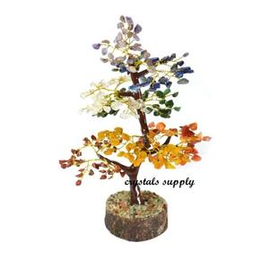 Arbre Chakra | Arbre de pierres précieuses à vendre | Feng Shui arbre cristal décoratif fil cristal arbre OEM Logo Box - Product Image 2