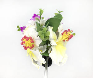 ไม้หนีบผมรูปดอกชบาอุปกรณ์ตกแต่งผมทำจากโฟมสไตล์ฮาวายมีสไตล์ Rhynchocentrum มีสไตล์ - Product Image 4