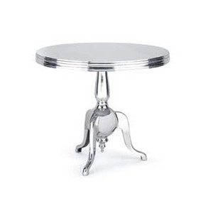 Table d'appoint au design unique Petite table ronde intérieure en métal Table d'appoint extérieure portable résistante aux intempéries pour le salon - Product Image 3