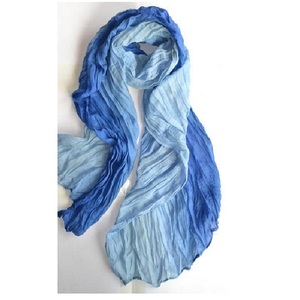 Ombre Hijab Bufanda Peso ligero Niñas Dos tonos mejor Moda Cabeza de impresión digital personalizada Diseño de moda bufandas para el cabello Bufandas - Product Image 4