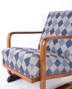 Sillón indio Art Deco de madera de Acacia - Product Image 4