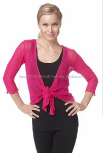 Cárdigan con Botones de Punto Ligero para Mujer, Cárdigan con Estampado IKAT de Talla Grande, Encogimiento de hombros para Playa Corta de Invierno - Product Image 5