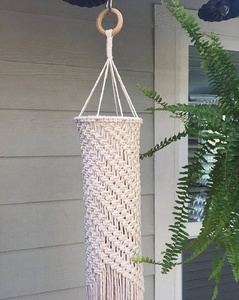 Abat-jour en macramé fait main, lustre - Product Image 2