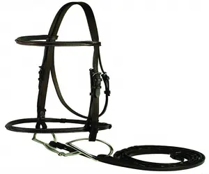 LEATHER DIAMANTE HIGH QUALITY GENUINE LEATHER HORSE BRIDLE