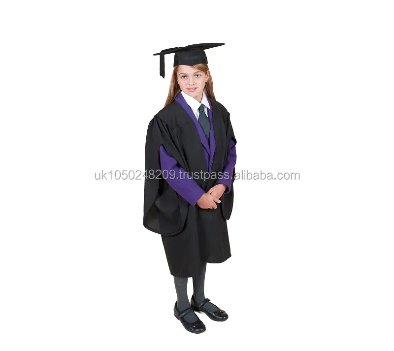 Traditional Primary School Graduation Gown and Cap