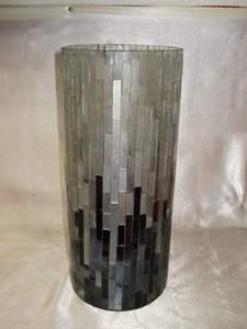 Vase en verre de couleur pour fleurs pour décor de sol à la maison - Product Image 5