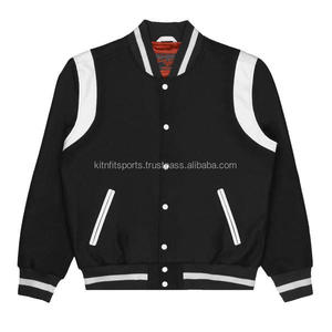Veste de Baseball pour hommes, style Hip Hop décontracté, Patch de manches en cuir Chenille, broderie personnalisée - Product Image 3