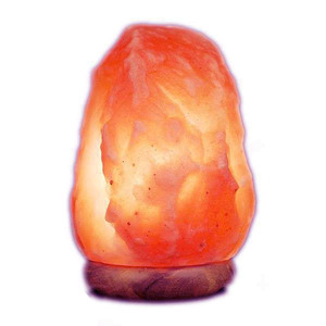 Lampe à sel de l'Himalaya de 9 pouces en cristal naturel sculpté à la main poli dans le style Feng Shui par Sian Enterprises - Product Image 4