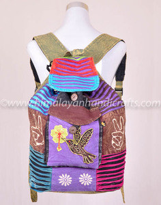 Oiseau Imprimé Coton Sac À Dos RCBB 308 C - Product Image 2