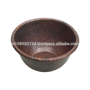 อ่างแช่เท้าทองแดงตีขึ้นรูป อุปกรณ์เสริมสำหรับบ้าน - Product Image 6