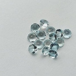 Piedra aguamarina natural de 5mm, piedras preciosas sueltas de corte redondo facetado, calibradas, Compre Ahora a precio de fábrica al por mayor, proveedor en línea - Product Image 1