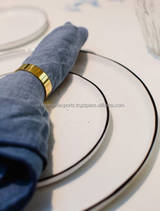 Rond de serviette en métal pour la décoration de table - Product Image 5
