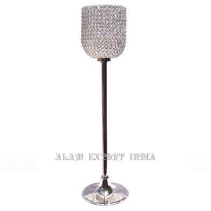 Luxury Nordic Simple Colored Crystal <b>Tall</b> <b>Candle</b> Pillar <b>Holder</b> Handmade Metal Customized Color Size Decorative Wholesale - Product Image 2