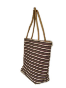 BOLSO DE MUJER DE ALGODÓN TISNADO A MANO CON CIERRE DE CORDÓN Y 1 COMPARTIMENTO PARA USO DIARIO - Product Image 3
