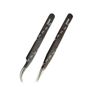 Pince à épiler d'extension de cils à paillettes bleu clair - Product Image 5