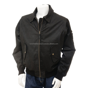 Giacca da Motociclista in Pelle di Vacchetta Nera Personalizzata 2026 per Uomo, Stile Bomber con Fodera Calda - Product Image 1