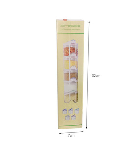 Wholesale 5pcs/set Plastic <strong>Spice</strong> <strong>Jars</strong> with Shaker Lids Candy Storage <strong>Jar</strong> - Product Image 6