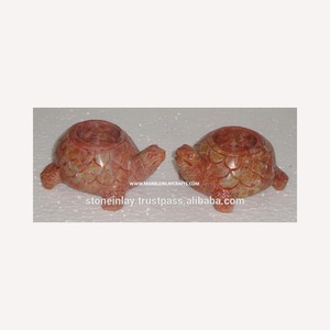 Amazing <b>Tortoise</b> Shaped Soapstone Candle Holders - Product Image 1
