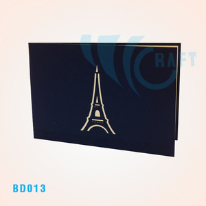New Eiffel Tower 3d pop up greeting card handmade vietnam - Product Image 3