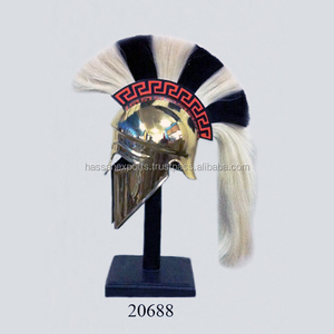 Casco de armadura de Corinthian, casco de armadura griega de Corinthian con Plume, casco griego - Product Image 1