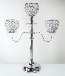 Candelabres en cristal pour centres de table de mariage, faits à la main, en aluminium et cristal de haute qualité, décoration de Noël et de mariage pour la maison - Product Image 6
