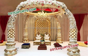 Mandap sculpté en fibre, Mandap de mariage indien hindou, Mandap de mariage Rajwada, Nouvelle-Zélande - Product Image 3