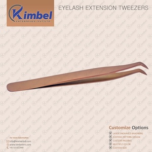 Pinzas profesionales para extensión de pestañas de acero inoxidable 2025, pinzas de Punta puntiaguda de aislamiento recto de tendencia superior - Product Image 5