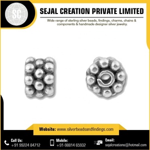 Fabricant et exportateur de perles de charme attrayantes en argent sterling bijoux en vrac trouver des accessoires de perles - Product Image 3