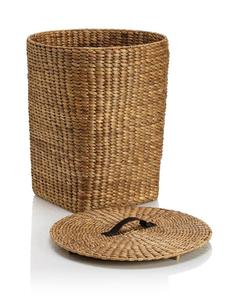 Cesta de jacinto de agua hecha a mano, pedidos a granel, venta al por mayor, cesta de almacenamiento sostenible para Hotel, Resort, decoración del hogar de Vietnam - Product Image 5