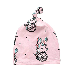 High Quality 100% Cotton Newborn Baby Beanie Hat With Private Label - Product Image 1