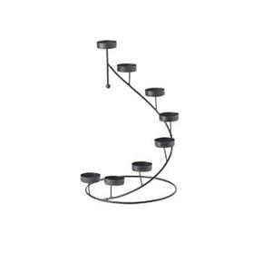 Bougeoir en fer forgé noir 2 pièces, décoration de mariage, porte-bougie à thé, meilleure qualité - Product Image 6